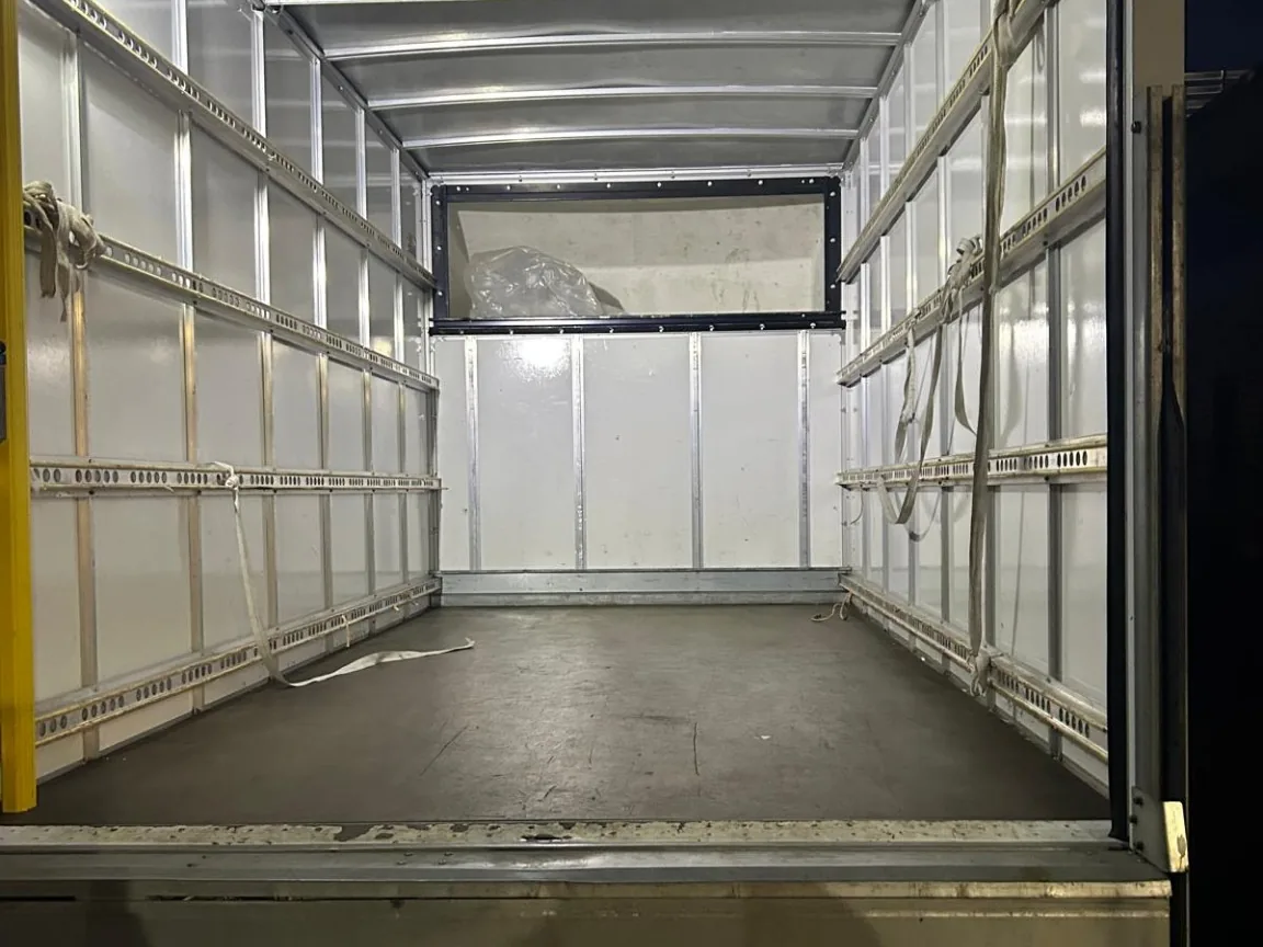 Clean empty Luton van ready for loading