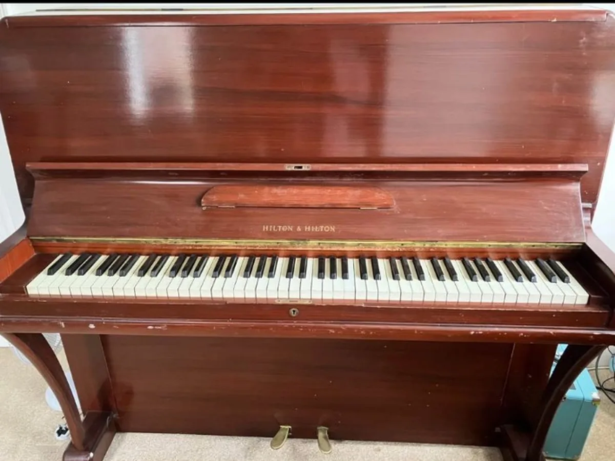 Upright piano prepared for removal